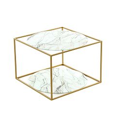 Odkládací stolek 360 Living Curtis Weich Marble Gold