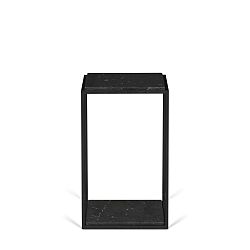 Odkládací stolek s deskou z černého mramoru TemaHome Forrest