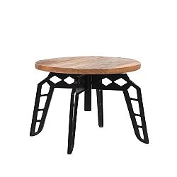 Odkládací stolek s deskou z mangového dřeva LABEL51 Pebble, ⌀ 60 cm