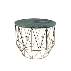 Odkládací stolek s mramorovou deskou Dutchbone, ⌀ 51 cm