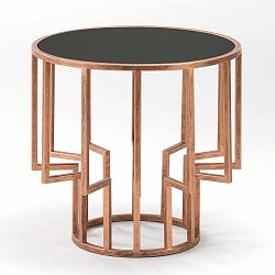 Odkládací stolek s mramorovou deskou Thai Natura Auxiliary, Ø 51 x 49 cm