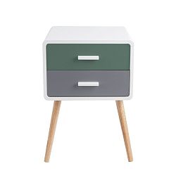 Odkládací stolek se 2 zásuvkami Leitmotiv Neat Tropic