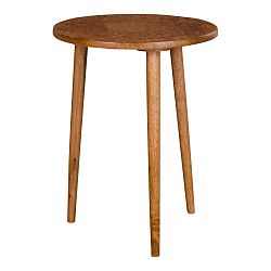 Odkládací stolek z mangového dřeva House Nordic Makalu, ø 35 cm