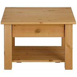 Odkládací stolek z masivního borovicového dřeva Støraa Yvonne, 60 x 60 cm