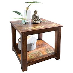 Odkládací stolek z recyklovaného mangového dřeva Skyport DELHI, výška 60 cm