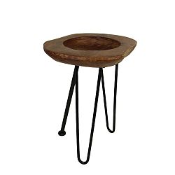 Odkládací stolek z teakového dřeva HMS collection Teako, výška 50 cm