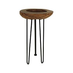 Odkládací stolek z teakového dřeva HMS collection Teako, výška 70 cm