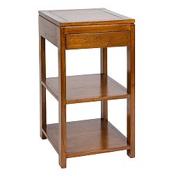 Odkládací stolek ze dřeva mindi se zásuvkou SantiagoPons Mindi