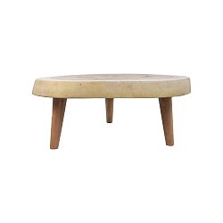 Odkládací stolek ze dřeva munggur HMS collection Lowe, ⌀ 40 cm