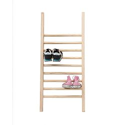 Odkládací žebřík na boty Linen Couture Escalera S Natural, výška 90 cm