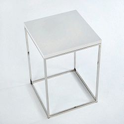 Odládací stolek s bílou deskou Thai Natura Nardino