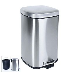 Odpadkový pedálový koš z nerezové oceli Orion, 20 l