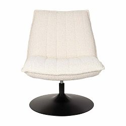 Okrově žluté křeslo z textilie bouclé Jax – White Label