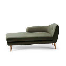 Olivově zelená lenoška Scandi by Stella Cadente Maison Lounge, levý roh