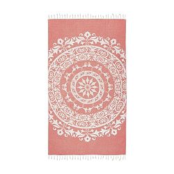 Oranžová hammam osuška Kate Louise Madalena, 165 x 100 cm