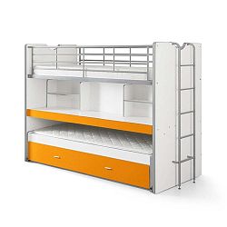 Oranžová palanda s policemi Vipack Bonny, 220 x 100 cm