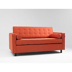 Oranžová rozkládací dvoumístná pohovka Custom Form Topicc