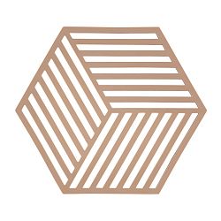 Oranžová silikonová podložka pod horké nádoby Zone Hexagon