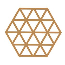 Oranžová silikonová podložka pod horké nádoby Zone Triangles