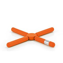 Oranžová skládací podložka pod horké nádoby Blomus Knik