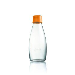 Oranžová skleněná lahev ReTap s doživotní zárukou, 500 ml