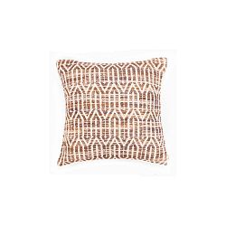 Oranžovohnědý vzorovaný povlak na polštář Tiseco Home Studio Minaret, 45 x 45 cm