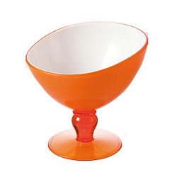 Oranžový pohár na dezert Vialli Design Livio, 180 ml