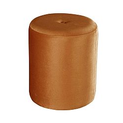 Oranžový puf JohnsonStyle Ellen Magic Velvet, ⌀ 40 cm