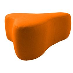 Oranžový puf Softline Chat Valencia Orange, délka 90 cm