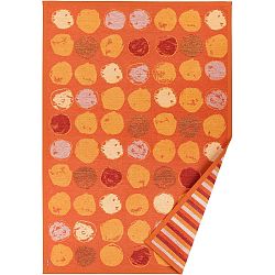 Oranžový vzorovaný oboustranný koberec Narma Veere, 160  x  230 cm