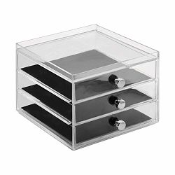 Organizér se 3 zásuvkami InterDesign Serwa, výška 12,5 cm
