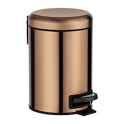 Pedálový odpadkový koš v měděné barvě Wenko Leman, 3 l