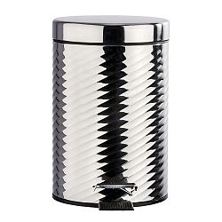 Pedálový odpadkový koš ve stříbrné barvě Wenko Spiro Shiny, 3 l