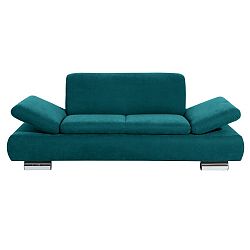 Petrolejově modrá dvoumístná pohovka s nastavitelnými područkami Max Winzer Terrence Anderson