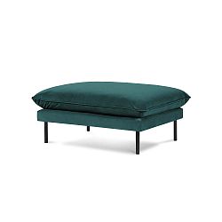 Petrolejově modrá podnožka Cosmopolitan Design Vienna, 100 x 80 cm