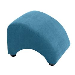 Petrolejově modrá podnožka Max Winzer Brandford Velor