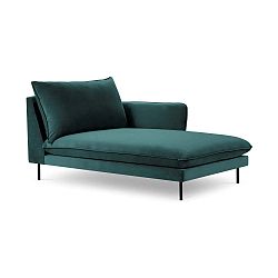 Petrolejově zelená sametová lenoška Cosmopolitan Design Vienna, pravý roh