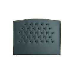 Petrolejově zelené čelo postele Mazzini Sofas Anette, 160 x 120 cm