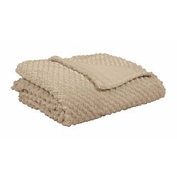 Pískově hnědý pléd Tiseco Home Studio Pine, 150 x 200 cm