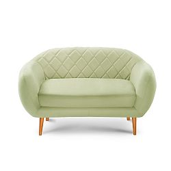 Pistáciově zelená dvoumístná pohovka Scandi by Stella Cadente Maison Diva