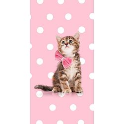 Plážová osuška s potiskem Good Morning SweetCat, 150 x 75 cm