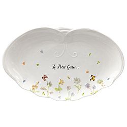 Podnos z kostního porcelánu Silly Design Mademoiselle, délka 26 cm