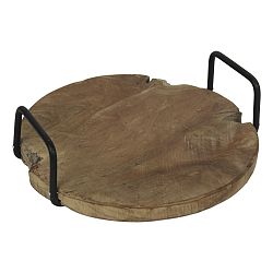 Podnos z teakovového dřeva s úchyty HSM collection