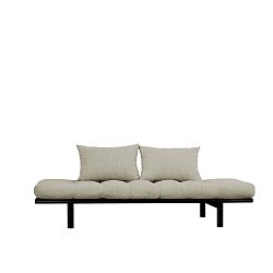 Pohovka se lněným potahem Karup Design Pace Black/Linen