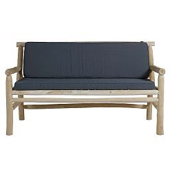 Pohovka z teakového dřeva s šedým sedákem Santiago Pons Capri