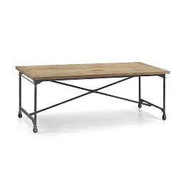 Pojízdný jídelní stůl z jedlového dřeva Miloo Home Loft, 230 x 90 cm