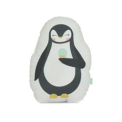 Polštářek z čisté bavlny Happynois Penguin, 40 x 30 cm