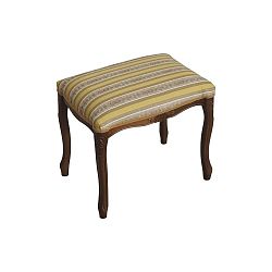 Polstrovaný taburet s dekorem ořechového dřeva Verdi