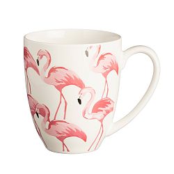 Porcelánový hrnek s motivem plaměňáků Price & Kensington Flamingo, 380 ml