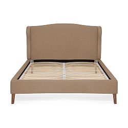 Postel ve velbloudí hnědé barvě Vivonita Windsor Linen, 200 x 180 cm